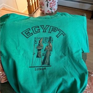 Luxor Egypt Graphic Tee in Vibrant Green
